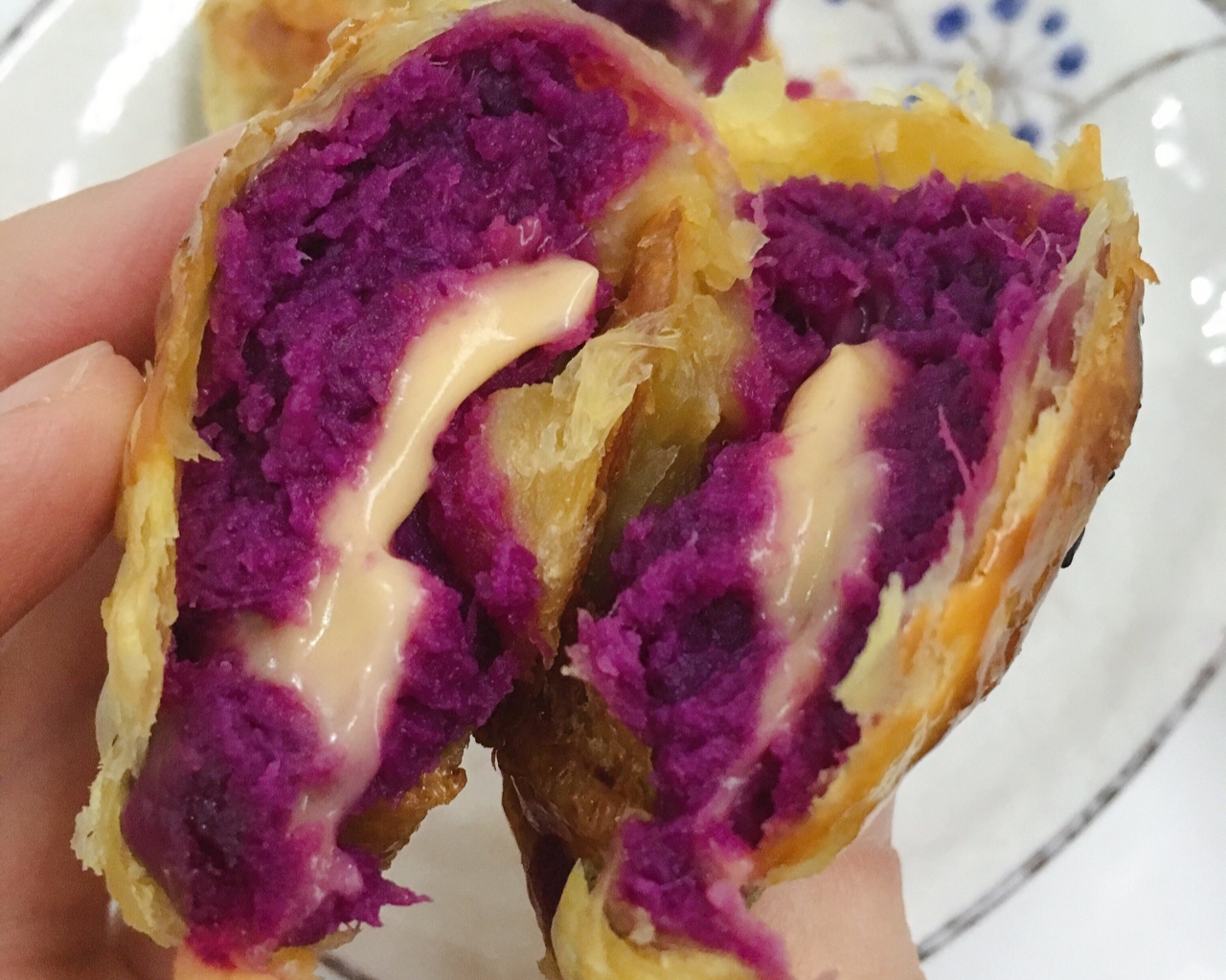 (蛋挞皮版)芝士紫薯酥