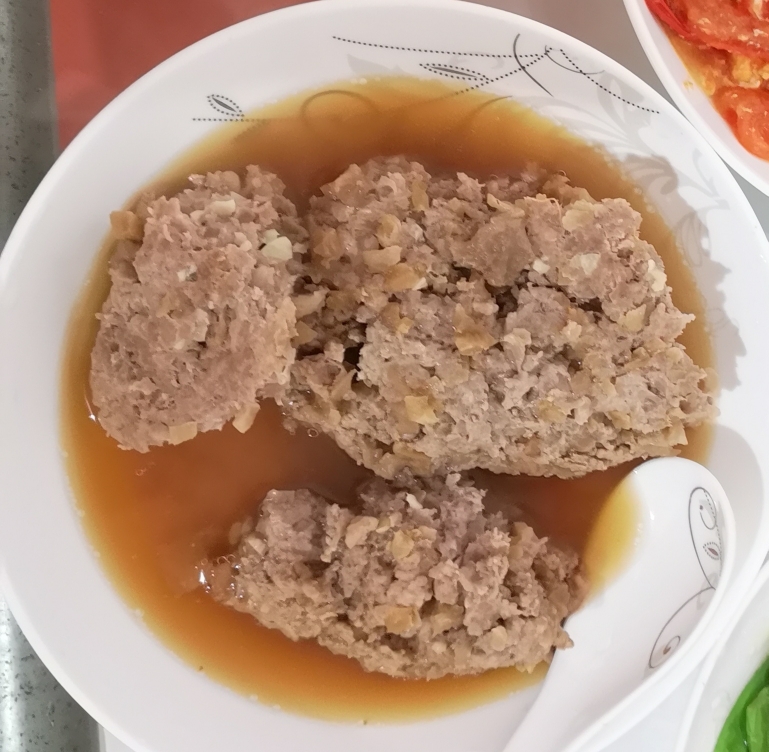 萝卜干肉饼