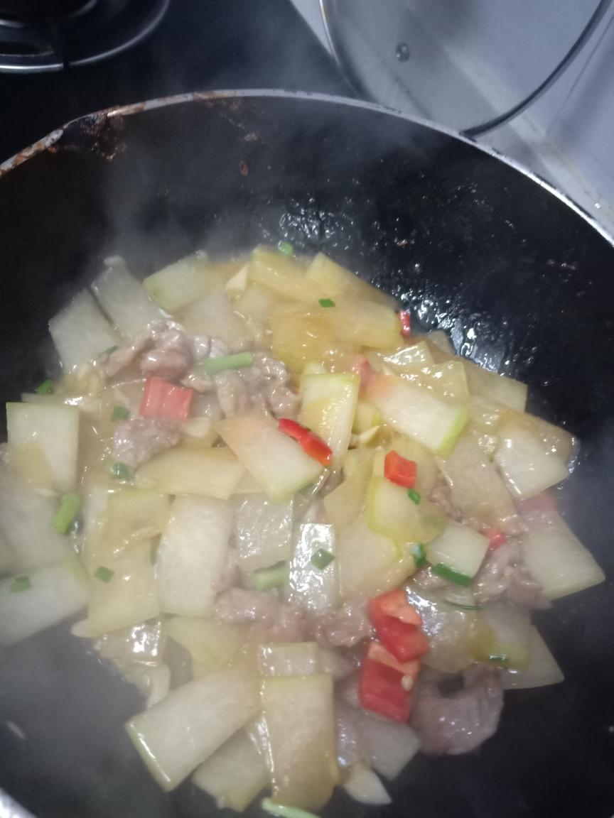 冬瓜炒肉片